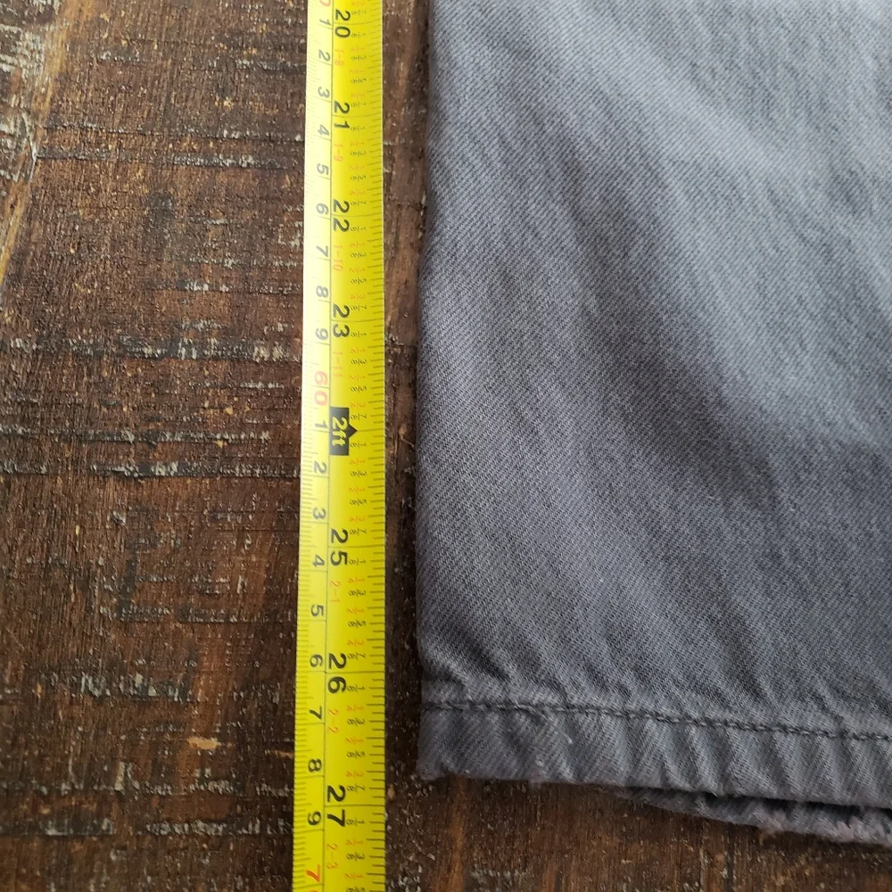 Vintage Levis 505 Regular Fit Straight Leg Denim Gray‎ Jeans Red Tab Mens 36/29